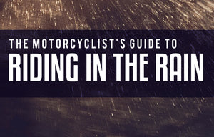 Motorcycle safely ride in the rain