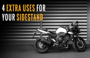 Motorcycle side stand extra uses!