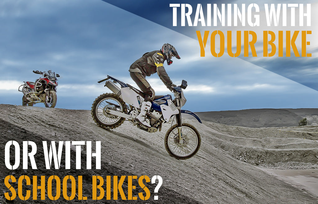Should we train with our bike, or school bikes?